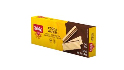 Schr Gluten-Free Cocoa Wafers, 4.4oz, 12-Pack - Crisp Layers with Creamy Cocoa Filling, Non-GMO, No Preservatives, Perfect Snack or Dessert Treat