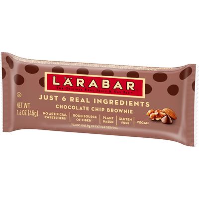 Larabar Chocolate Chip Brownie, Gluten Free Vegan Fruit &amp; Nut Bar, 16 Ct