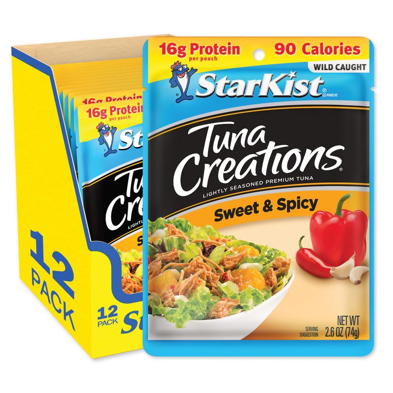 StarKist Tuna Creations, Sweet &amp; Spicy, 2.6 Oz, Packaging May Vary, Pack of 12