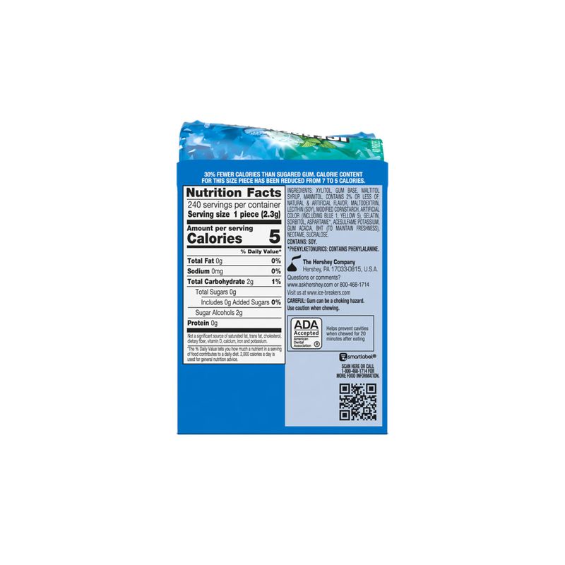ICE BREAKERS Flavor Shifters Wintergreen to Coolmint Flavored Sugar Free Chewing Gum Bottles, 3.24 oz (40 Pieces, 6 Count)