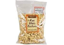 Trader Joe&#39;s RAW WHOLE Cashews 1 lb Bag (Pack of 2)