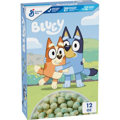 Bluey Cereal, Crispy Corn Cereal Puffs, Made with Whole Grain, 12 oz