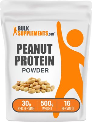 BulkSupplements.com Peanut Flour Protein Powder - Peanut Butter Powder, Peanut Butter Protein, Powdered Peanut Butter - Gluten Free &amp; No Added Sugars, 30g per Serving, 500g (1.1 lbs)
