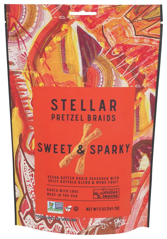 Stellar Braids Sweet &amp; Sparky Pretzel Braids, 5 OZ