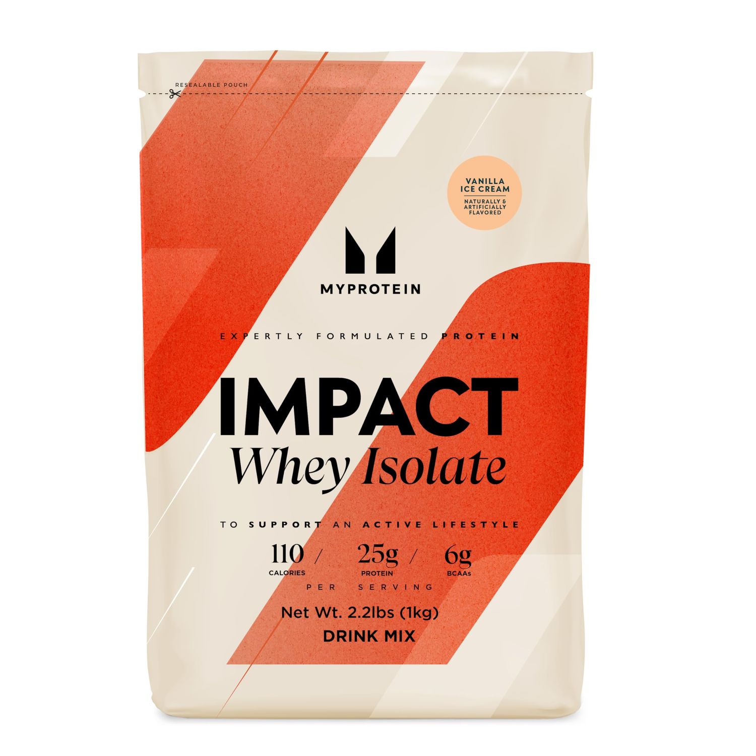 Myprotein Impact Whey Isolate Protein, Vanilla, 2.2 Pound (Pack of 1)