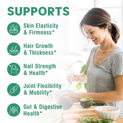 Bovine Collagen Peptides Powder for Women and Men, Grass-Fed Hydrolyzed Collagen Protein Type I & III, Skin, Hair, Nails, Bones, Joints & Digestion, Unflavored, Non-GMO, Keto & GF, 22 Servings, 16oz