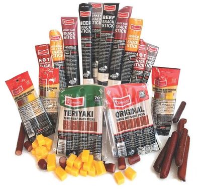 Meat Stick &amp; Cheese 26 PC. Variety Pack Snack Sampler  Bold Flavor Snack Sticks, Low Carb, Gluten Free, No MSG, Healthy Snack Sticks Charcuterie Platter, Individually Wrapped Snacks