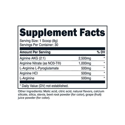 Primaforce L-Arginine Complex Powder (30 Servings Per Bottle  Mixed Berry) Powerful Protein Building Supplement for Maximum Gains