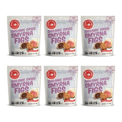 Made In Nature Organic Dried Turkish Smyrna Figs, 7 Ounce (Pack of 6) - Vegan Snack, Non-GMO, Unsulfured, Gluten Free, Kosher