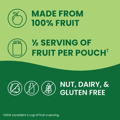 GoGo squeeZ Applesauce and Fruit Puree Variety Pack, Apple, Banana &amp; Strawberry, 3.2 oz (Pack of 12), Unsweetened Fruit Snacks for Kids, Gluten Free, Nut Free and Dairy Free, BPA Free Pouches