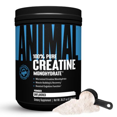 Animal Creatine Monohydrate Powder - Micronized Creatine for Women and Men, Supports Muscle Growth, Strength, Endurance, Recovery and ATP Production, Gym &amp; Workout Supplements - Unflavored, 1kg