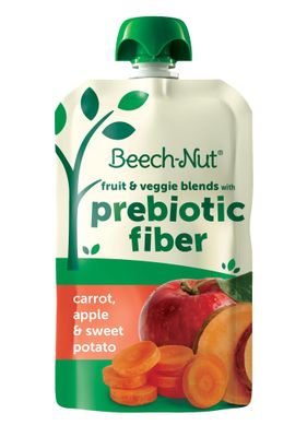 Beech-Nut Baby &amp; Toddler Food Pouches with Prebiotic Fiber, Carrot Apple &amp; Sweet Potato, 3.5 oz (12 Pack)