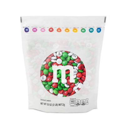 M&amp;MS Christmas Milk Chocolate Candy - 2 Pounds of Holiday Color Chocolate Bulk For Christmas Candy Bags, Decorations, and More