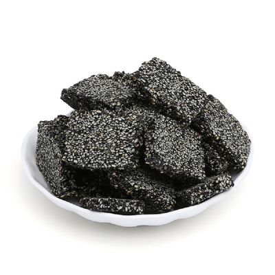 Zhejiang Specialty: Traditional Handmade Black Sesame Peanut Maltose Candy 250g/8.8oz (black sesame slices)