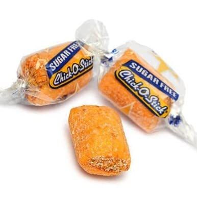 SweetGlob Individually Wrapped Original Crunchy Peanut Butter Candy (Sugar Free Chick O Sticks, 2 Pound)