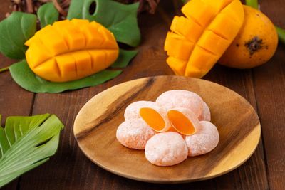 Mochi Mango Traditional Japanese Rice Cakes, 130g, Soft Chewy Wagashi Food Sweets