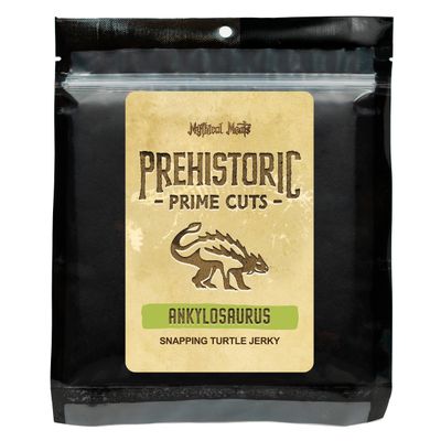 Mythical Meats Ankylosaurus Jerky - Snapping Turtle - Prehistoric- Inspired Dried &amp; Dehydrated Meats Seasoned to Perfection High Protein Snacks - 1.5 Ounces