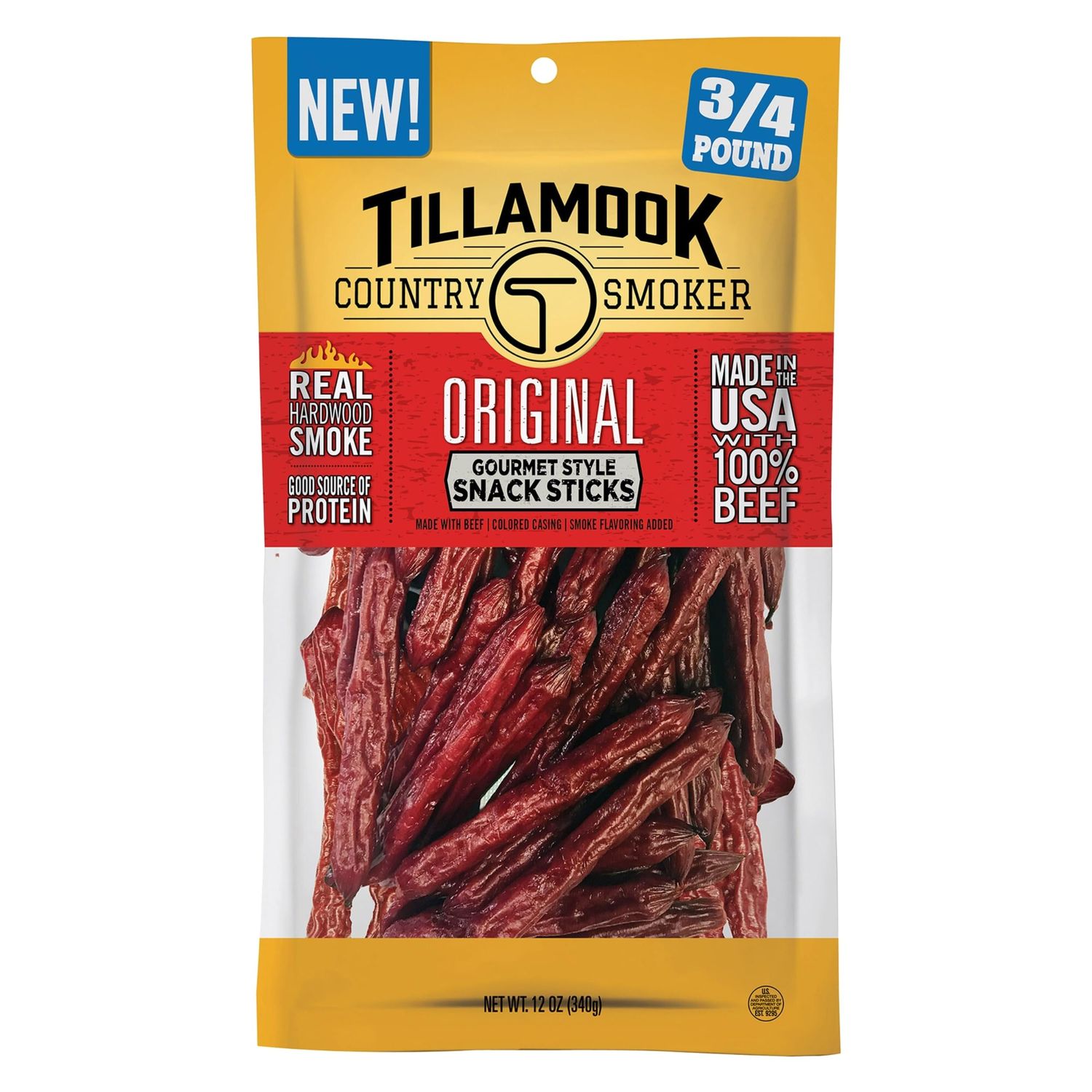 Tillamook Country Smoker Real Hardwood Smoked Sausages, Original, 12 Ounce