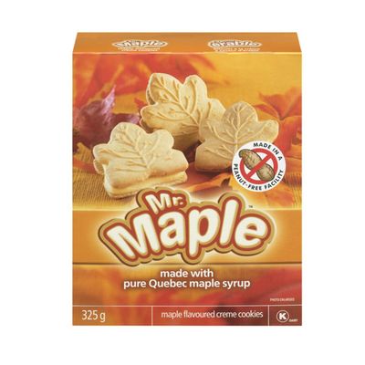 Mr. Maple Maple Flavoured Creme Cookies 325g - Imported from Canada