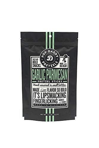 Pop Daddy Seasoned Pretzels - Garlic Parmesan 3 Pack