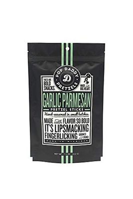 Pop Daddy Seasoned Pretzels - Garlic Parmesan 3 Pack