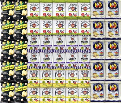 Niro Assortment  Skinny, Smart Food, &amp; Pirate&#39;s Booty Snack Pack - 50 Pack Variety Kit with 5 Delicious Flavors  Individual Popcorn Bags
