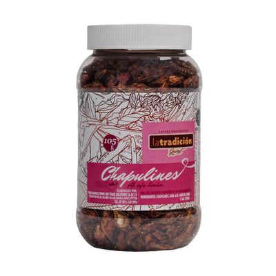 Chapulines (grasshoppers) - Gourmet edible insects, Healthy Snack, Super Food, Mexican Gourmet Artisan Product from Oaxaca Mexico 105 G - 3.7 Oz (3.7 Oz, Lemn &amp; Garlic)
