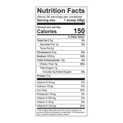 Vega Organic Protein &amp; Greens Creamy Vanilla (26 Servings), 35.3 oz (1 Kg)