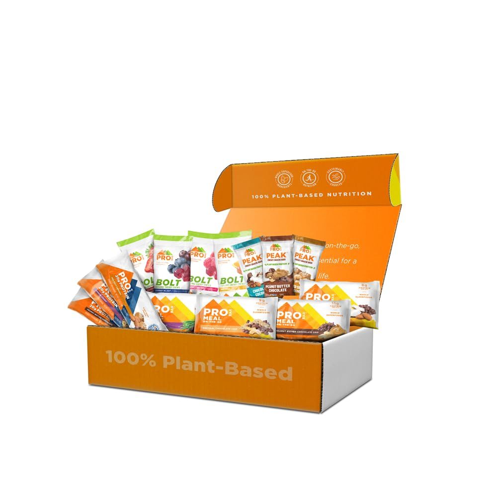 PROBAR - Plant-Based Starter Pack - Gluten-Free, Non-GMO, Healthy, High Protein Snacks - Natural Energy for Hiking, Cycling, Camping, Snowboarding, Skiing (14 Count)