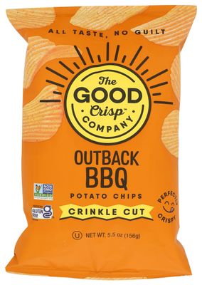THE GOOD CRISP COMPANY Outback BBQ Crinkle Cut Potato Chips, 5.5 OZ