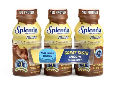 SPLENDA Diabetes Care Shakes - Meal Replacement Shake, 8 Fluid Ounces Per Bottle (Milk Chocolate, 6 Pack)
