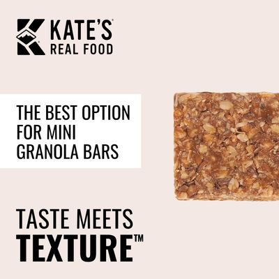 Kates Real Food Organic White-Chocolate Macadamia Mini Snack Bars, Gluten-Free & Soy-Free Snack Made with Non-GMO, All-Natural Ingredients and Natural Flavors, (Pack Size)