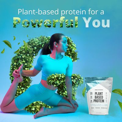 Vitalura Labs Plant-Based Protein Powder - 25g of Protein Per Serving from Pea, Rice & Pumpkin - NSF Content Certified - Vanilla Gelato Flavored - 30 Servings