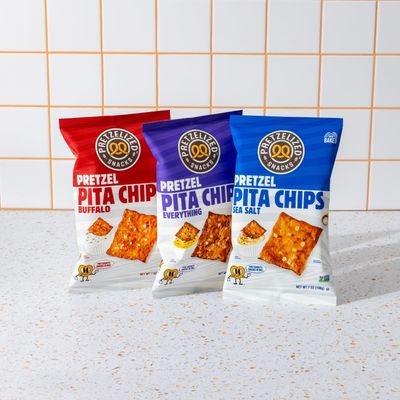 Pretzelized Pretzel Pita 4 Pack Variety Pack - Sea Salt, Everything, Buffalo Pretzelized Snacks Multipack