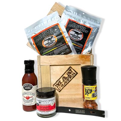 Bacon Crate - Includes 5 Awesome Bacon-Flavored Snacks Like Maple Bacon Jerky, Bacon Seasoning and More - Great Gifts for Men