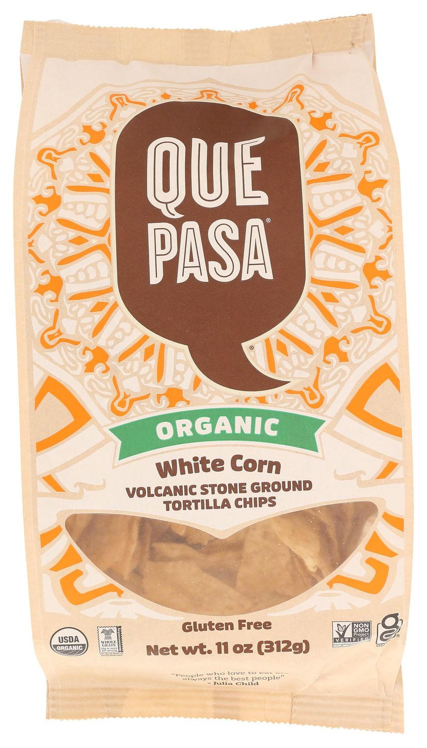 QUE PASA CHIP TORTILLA WHITE ORG 11 OZ