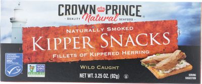 Crown Prince Naturally Smoked Kipper Snacks, Non-GMO, 3.25 Ounce (Pack Of 18)