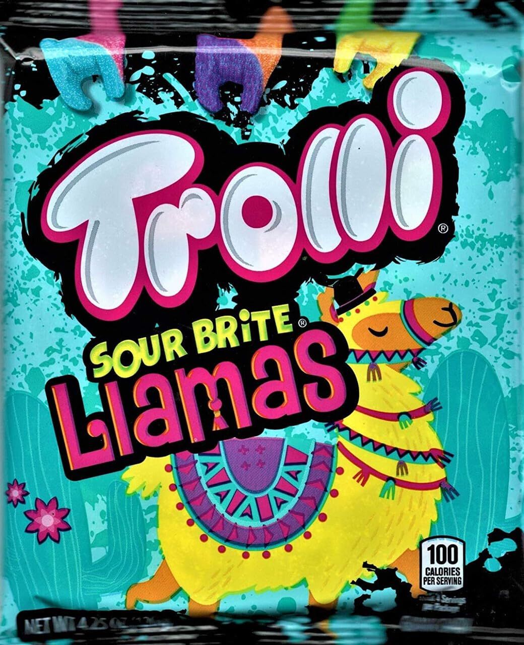 Trolli Sour Brite Llamas Gummi Candy, 4.25 Ounce ( 1 Bag )