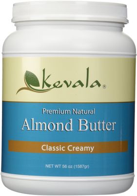 Kevala Almond Butter Creamy - Premium Natural, Sandwich Spread, Gluten Free Snacks, Vegan, No Dairy, Spreadable Cream, Sugar Not Added, 3.5 LB