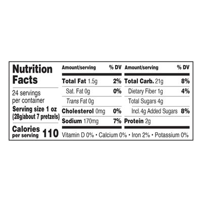 Utz Braided Honey Wheat Pretzel Twists - 24 oz Barrel (2 Count) - Sweet Honey Taste, Thick, Crunchy Pretzel Twists, Perfect for Dipping and Snacks, Zero Cholesterol Snack Food, Brown