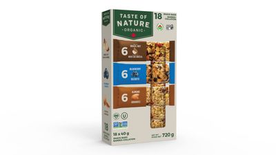 Taste of Nature Organic Snack Bars - Variety Pack - Healthy, Gluten Free, Non GMO, Vegan Snack Bars with Mixed Nuts, Fruits and Seeds - 18 Snack Pack x 40g Each Bar