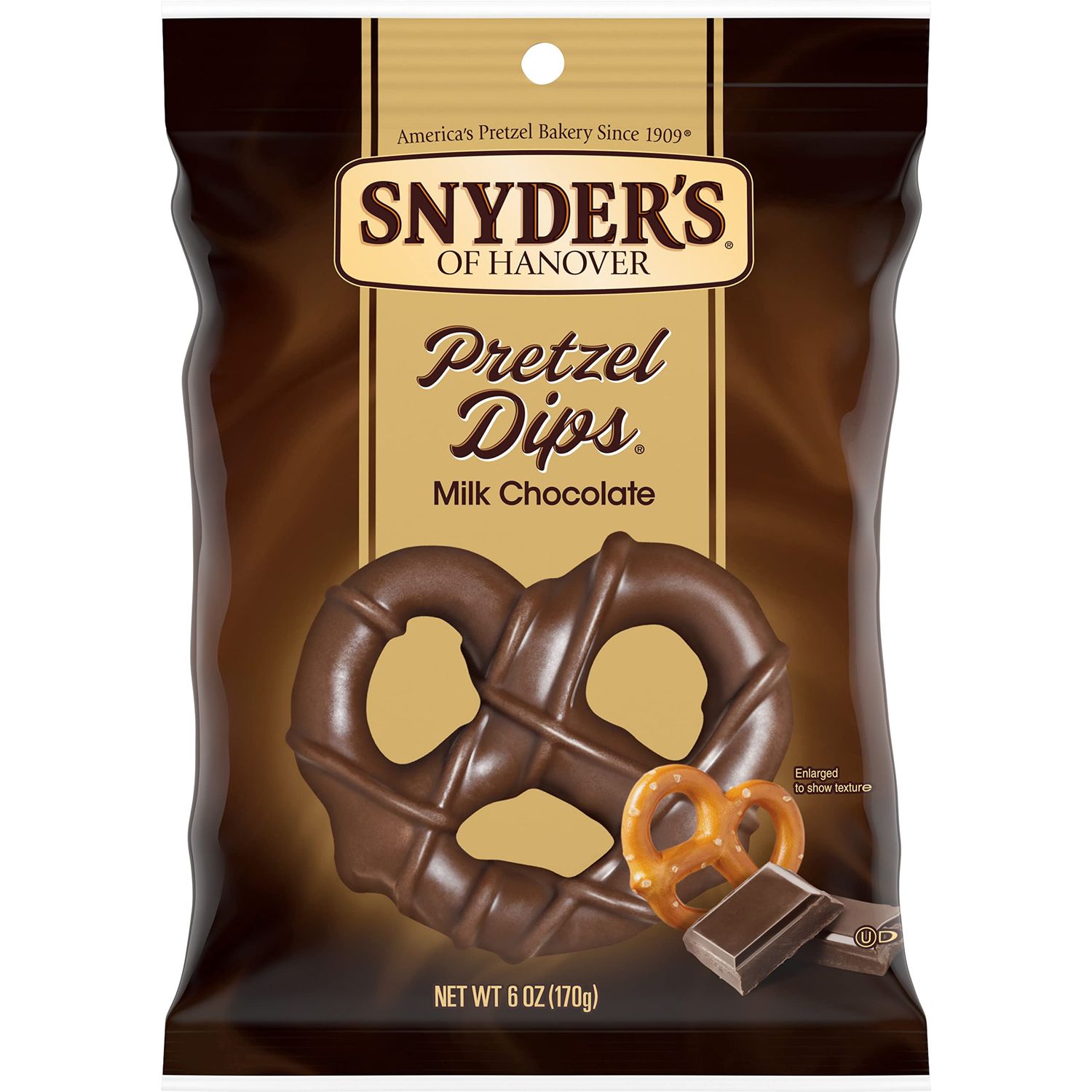Snyder&#39;s of Hanover Pretzels, Milk Chocolate Covered Pretzels, 6 Oz