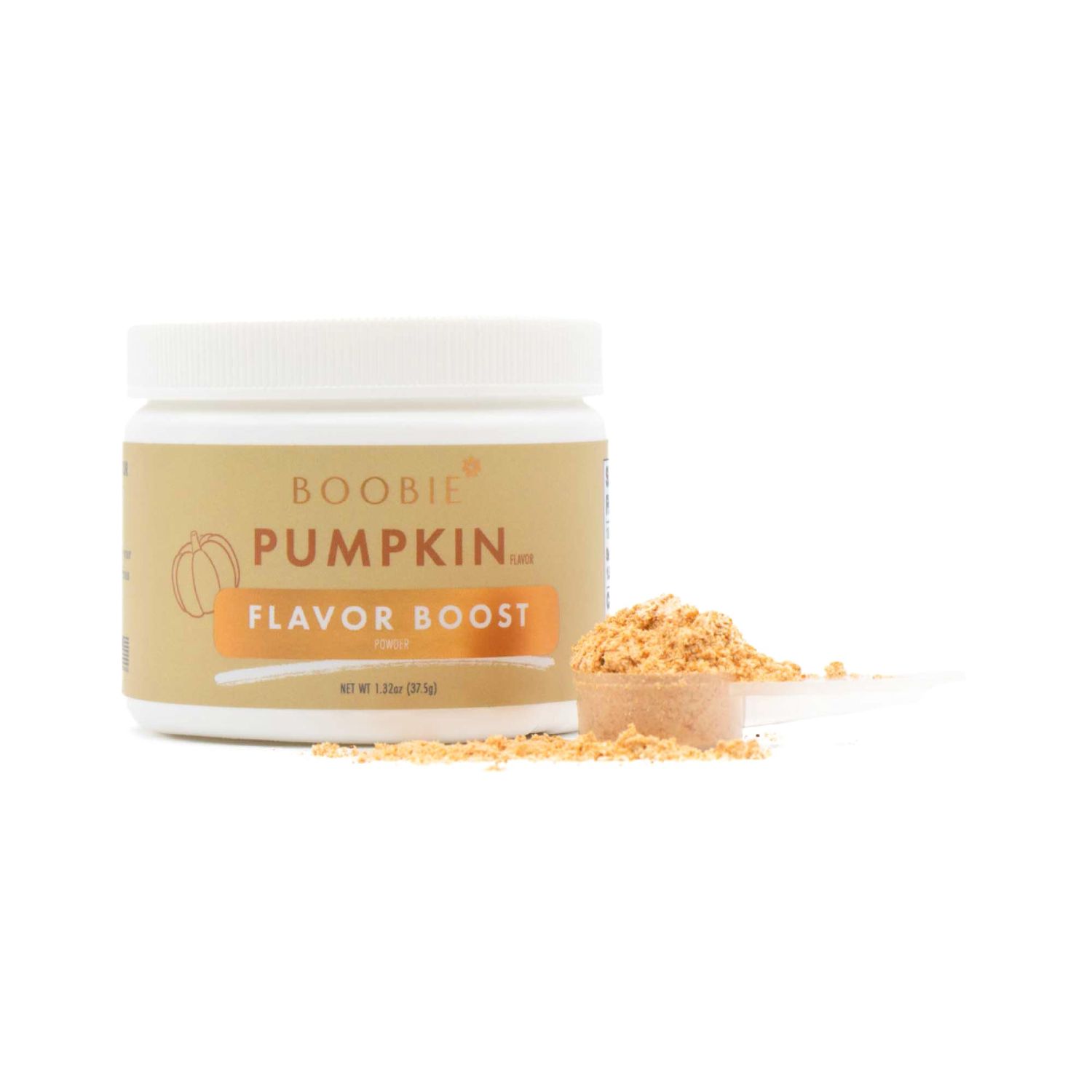 Boobie Body Flavor Boosts - Pair with Protein Powders to Support Gut Health, Metabolism, and Energy - Made for Moms and Pregnancy with Prebiotic Fiber and MCT Oil - Pumpkin (1.32oz, 1 Pack)
