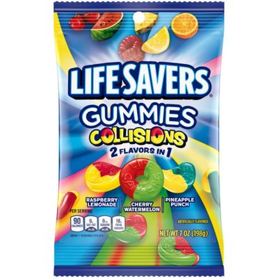 Life Savers Collision Gummies Candy Bag, 7 ounce (12 Packs)