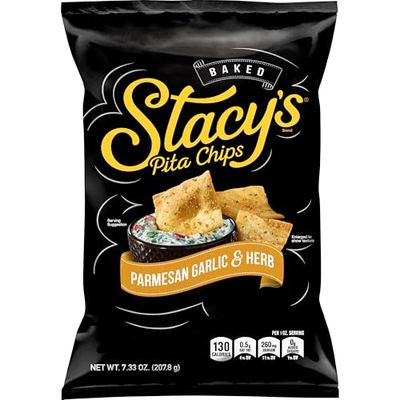 Stacy&#39;s Pita Chips, Garlic Parmesan &amp; Herb, 7.33oz Bag (00268616)