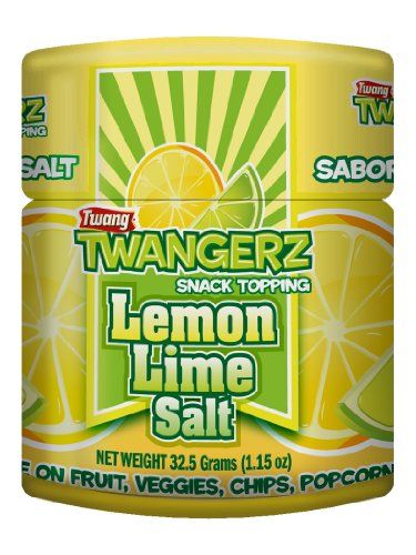 Twang Twangerz Flavored Salt Snack Topping - Lime, Lemon Lime, Chili Lime &amp; Dill Pickle (Lime, 4 Pack)