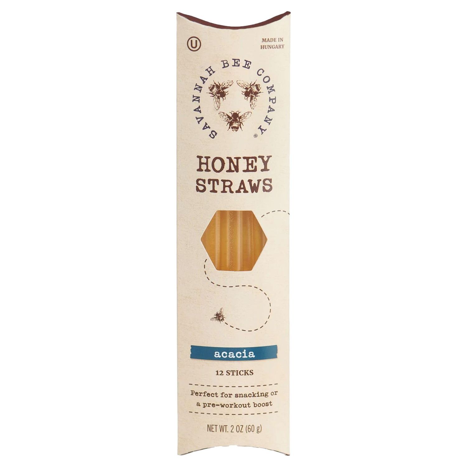 Savannah Bee Company Honey Straws 12 Pack - Healthy Snacks
