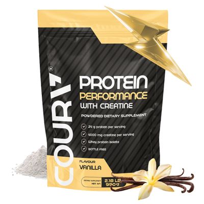 COURA Proten Performance 990g - High-Performance Protein Powder - with Creatine - Ideal for Athletes - Gluten-Free