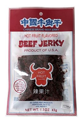 Beef Jerky (Hot Fruit Flavored) 1.5oz (Pack of 6)