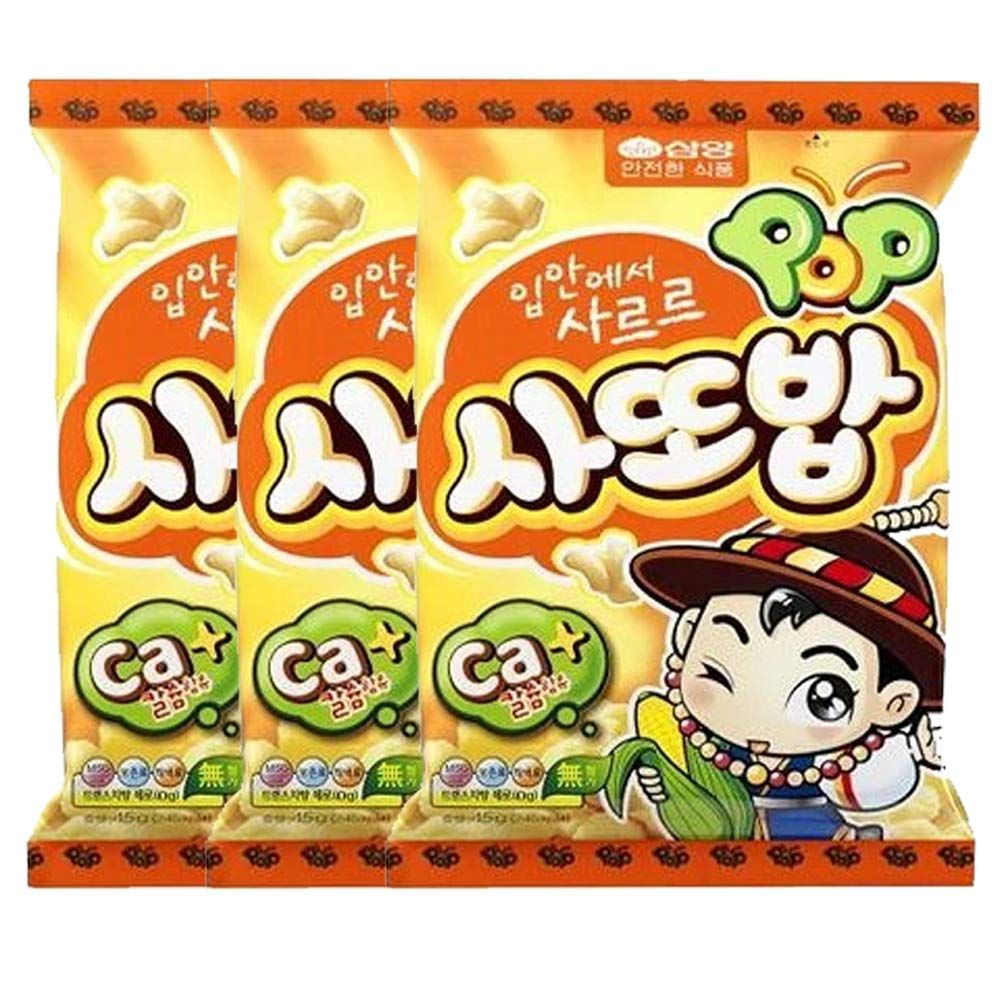 Haitai Sattobab Soft Popcorn Snack - 3 Packs